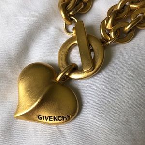Vintage Givenchy Heart Pendant Choker
